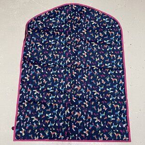 Shires Dog Print Garment Travel Bag Unisex Nylon Hanging Side Zip